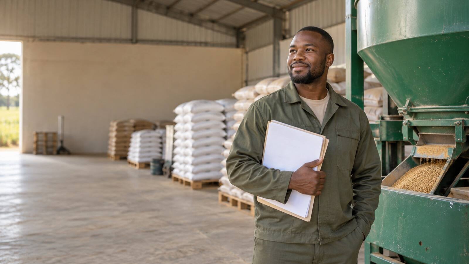 A South African business owner at work.