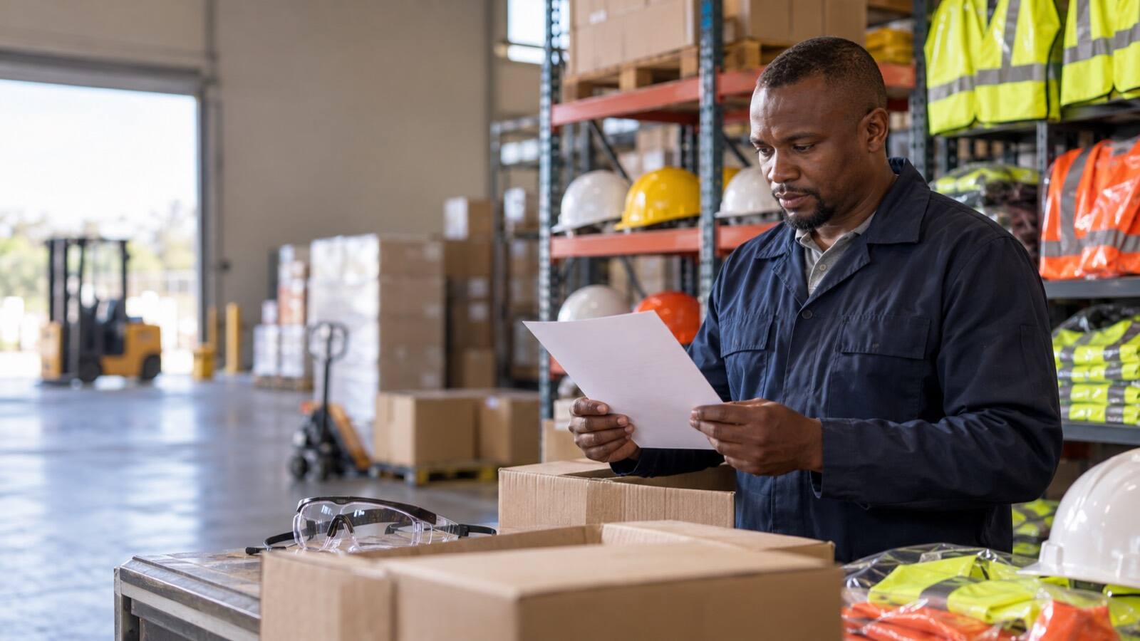 A South African business owner at work.