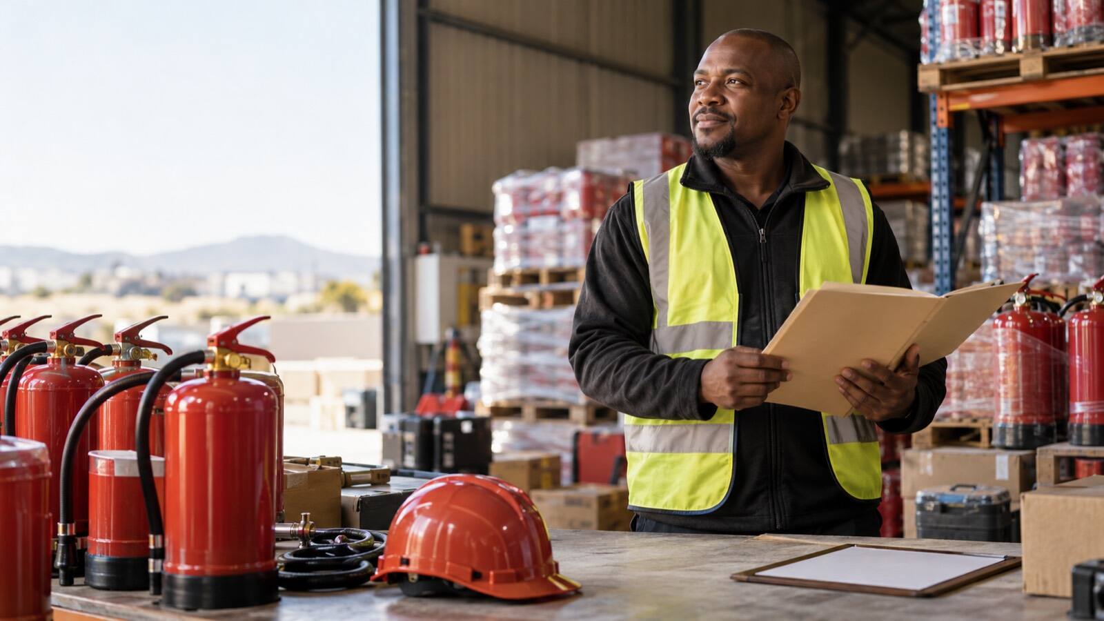 A South African business owner at work.