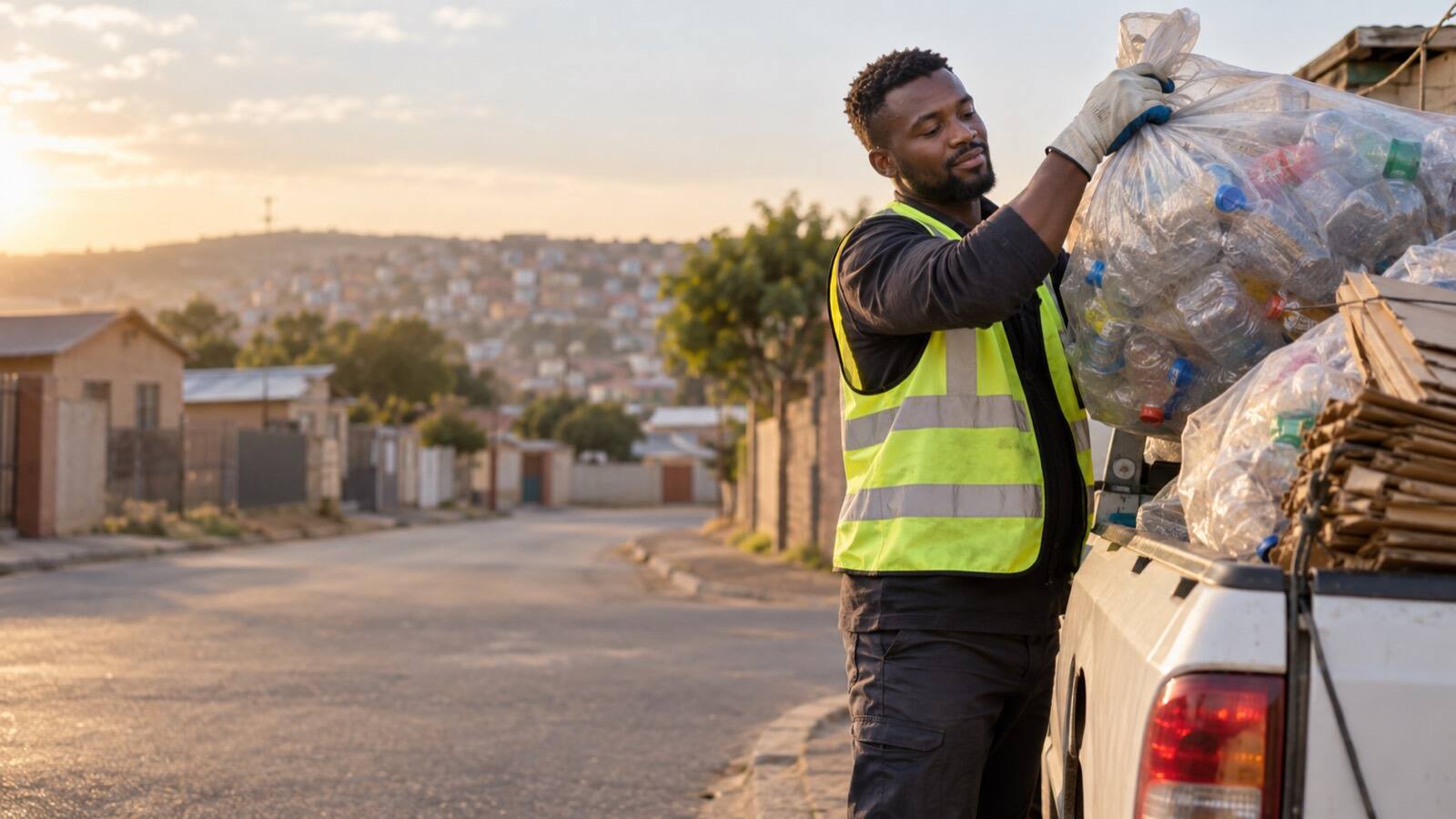 A South African business owner at work.