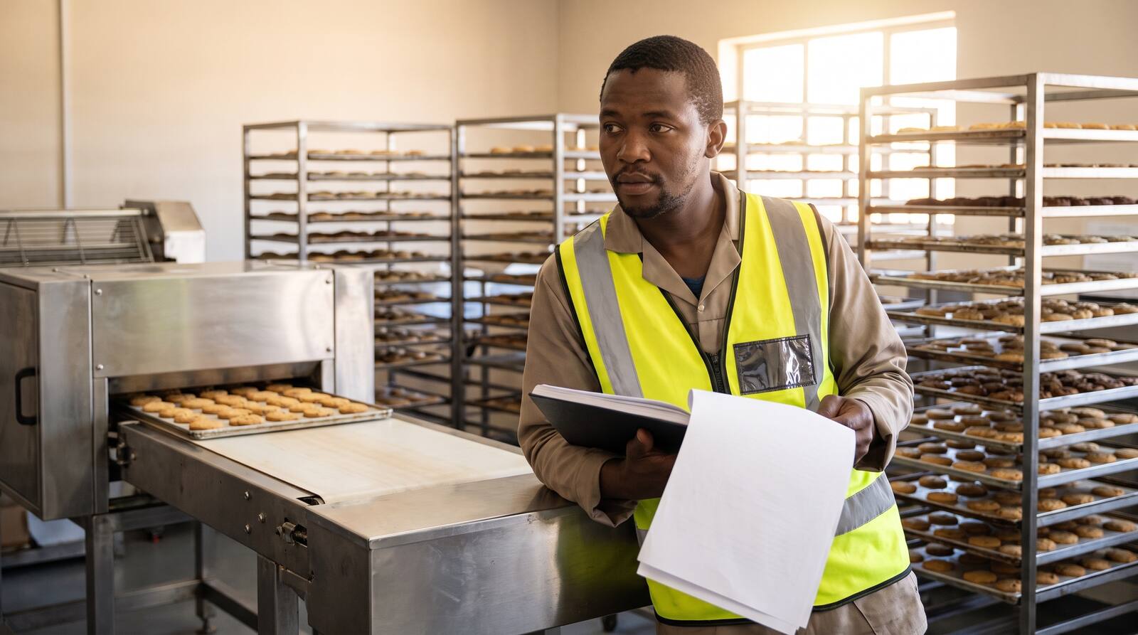 A South African business owner at work.