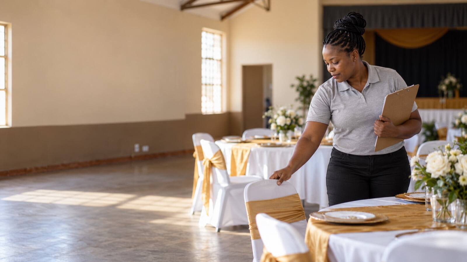 A South African business owner at work.
