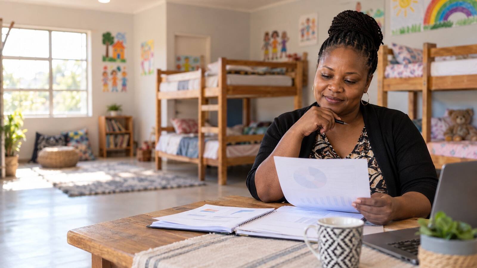 A South African business owner at work.