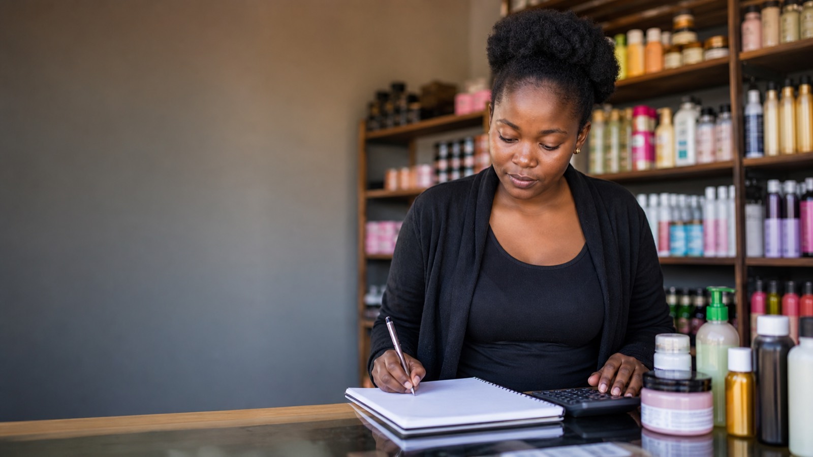A South African business owner at work.