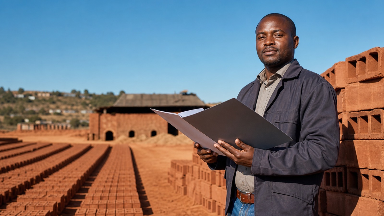 A South African business owner at work.