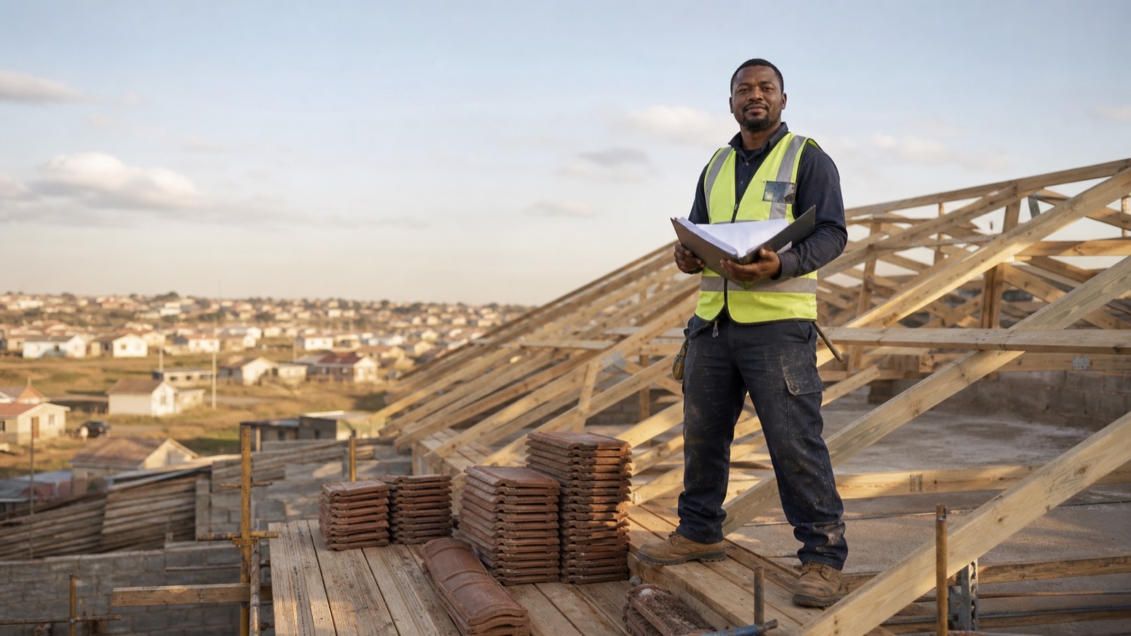 A South African business owner at work.