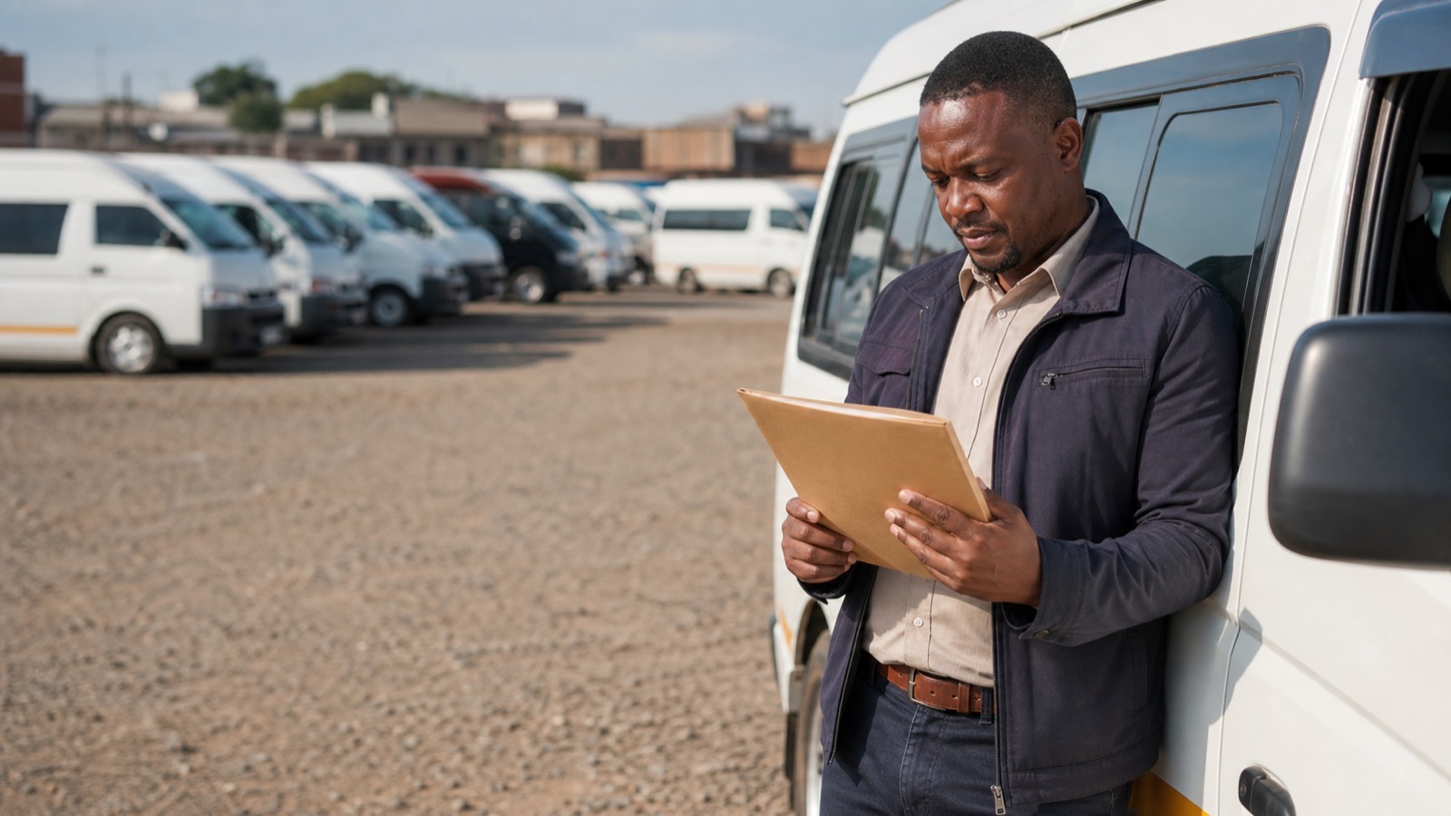 A South African business owner at work.