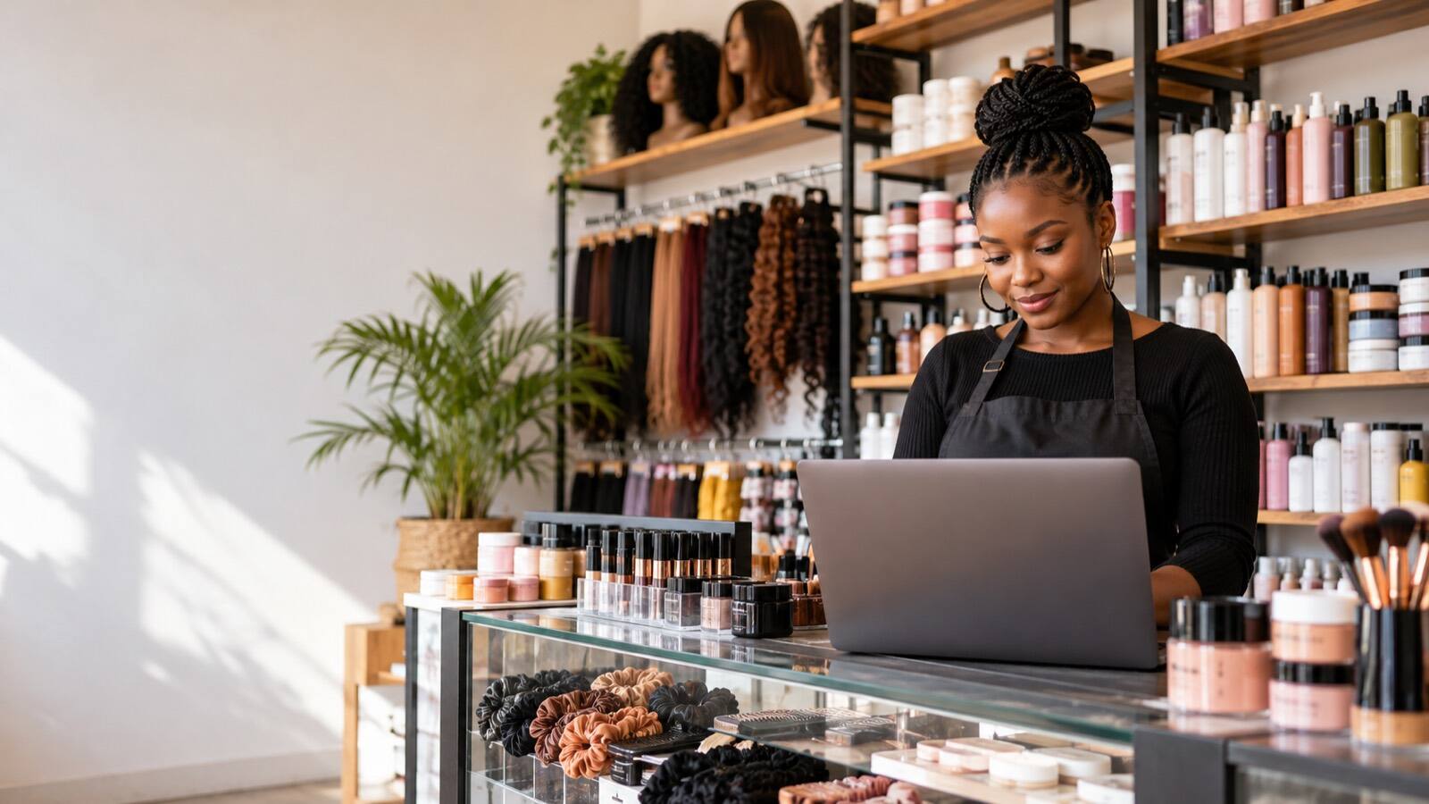 A South African business owner at work.