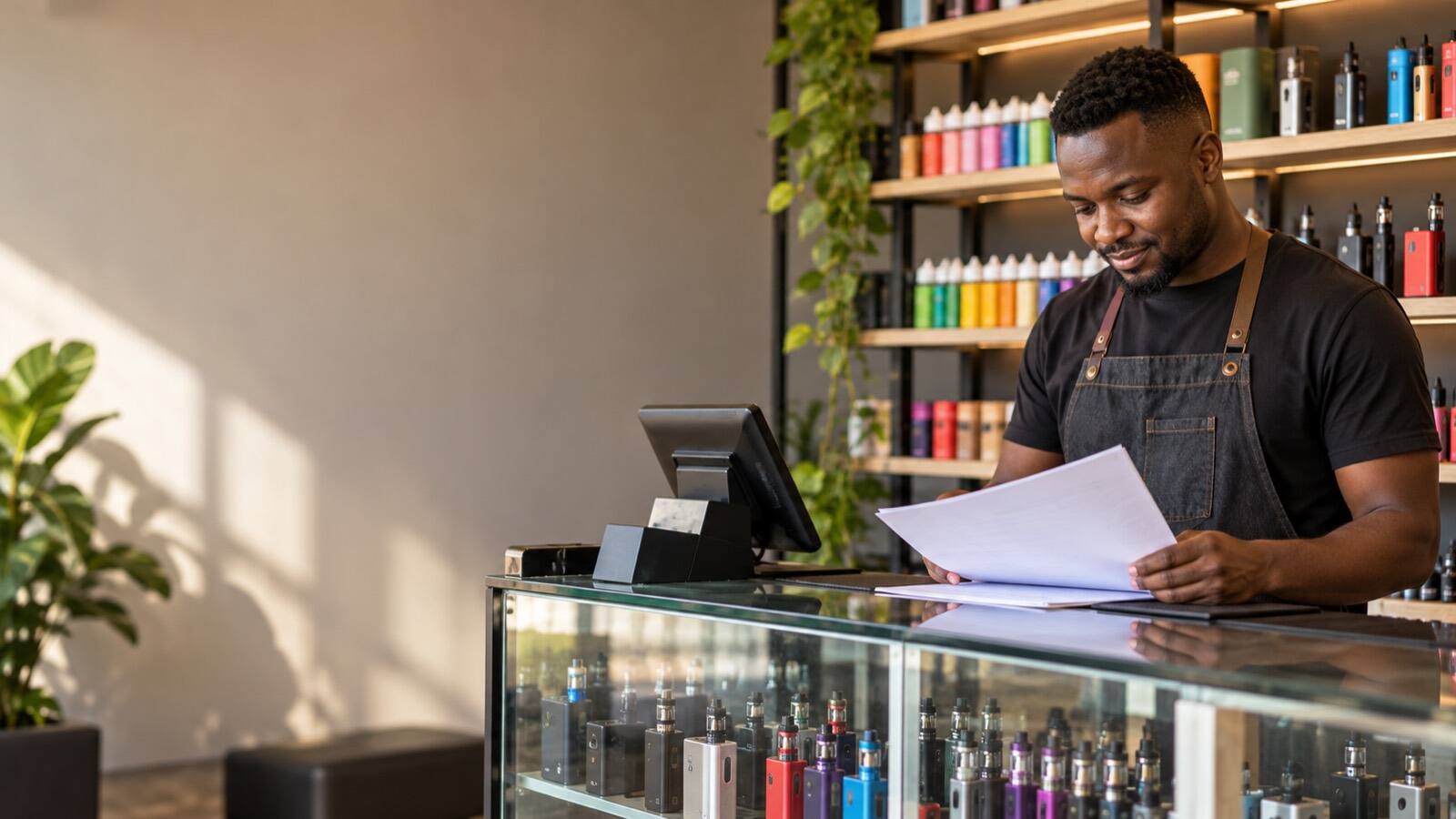 A South African business owner at work.