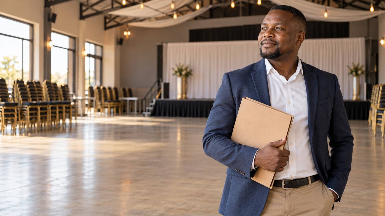 A South African business owner at work.