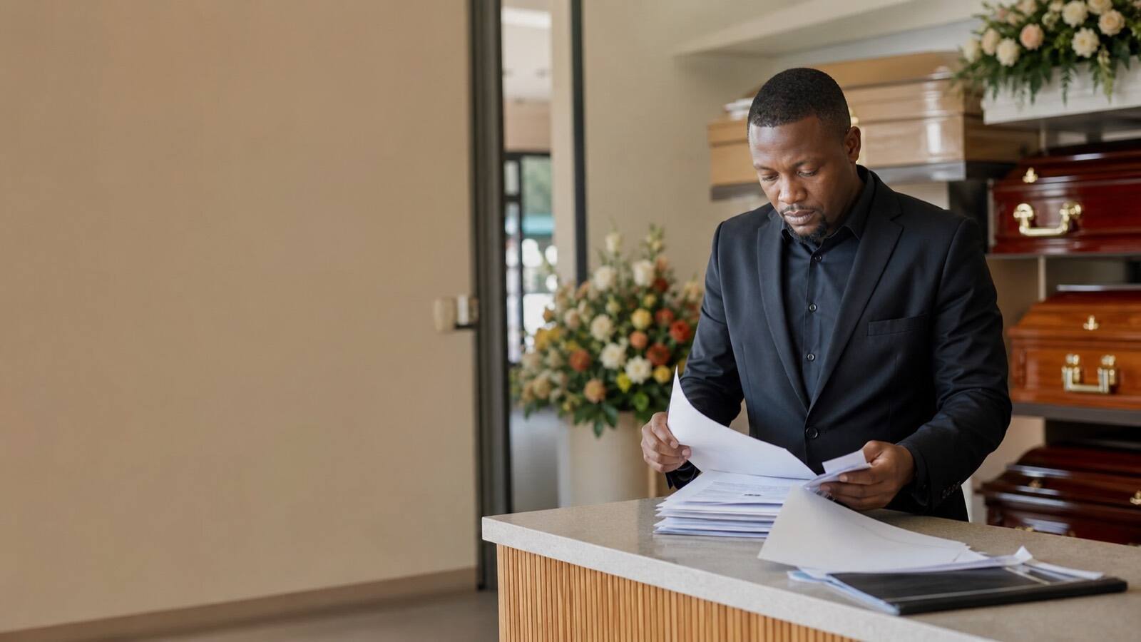 A South African business owner at work.