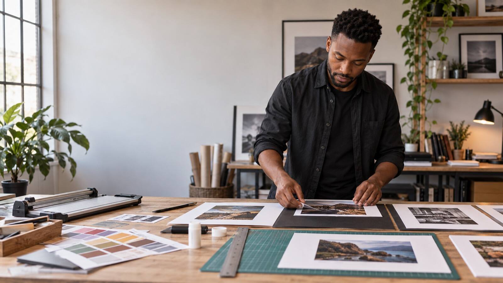 A South African business owner at work.