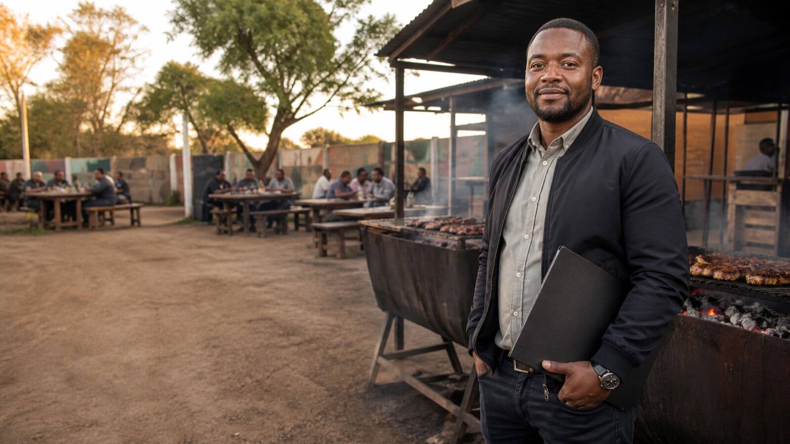 A South African business owner at work.