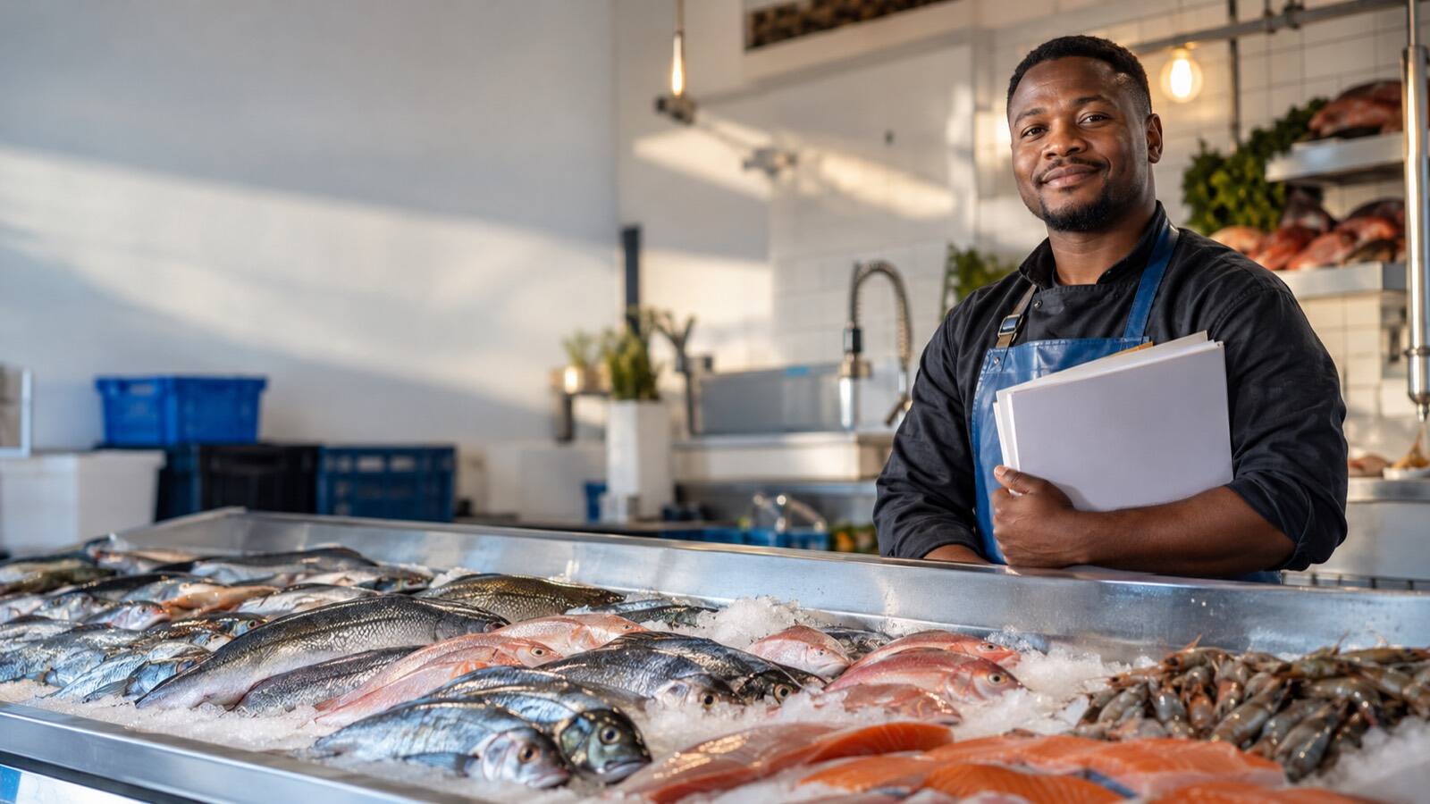 A South African business owner at work.