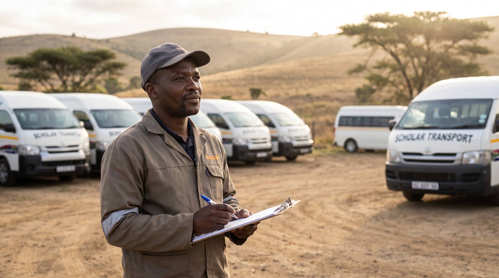 A South African business owner at work.