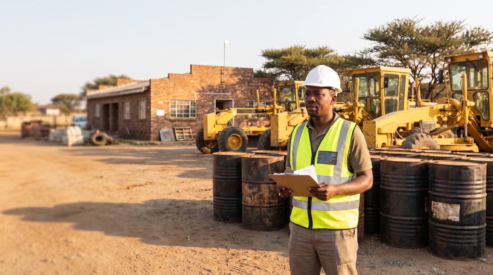 A South African business owner at work.
