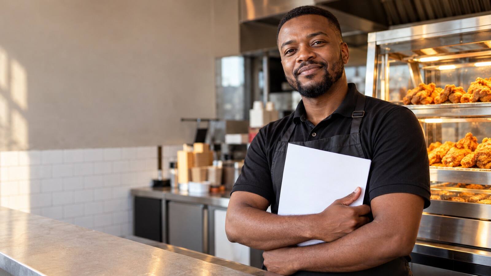 A South African business owner at work.