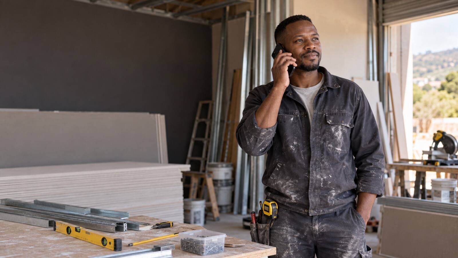 A South African business owner at work.
