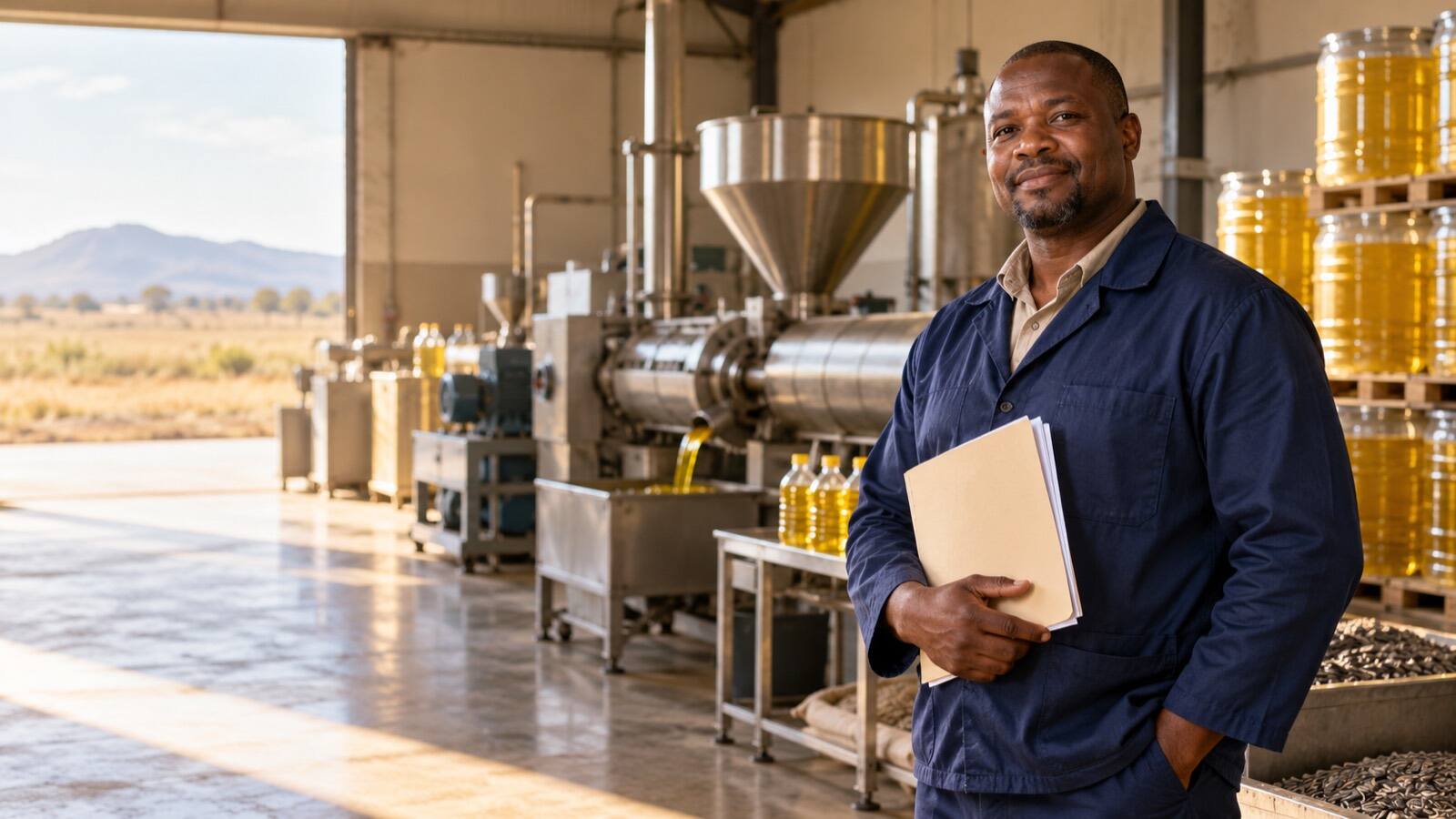 A South African business owner at work.