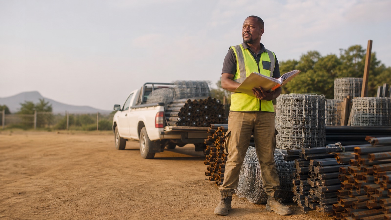 A South African business owner at work.