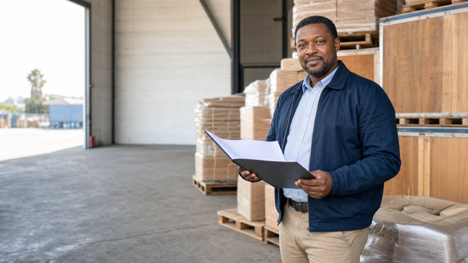 A South African business owner at work.