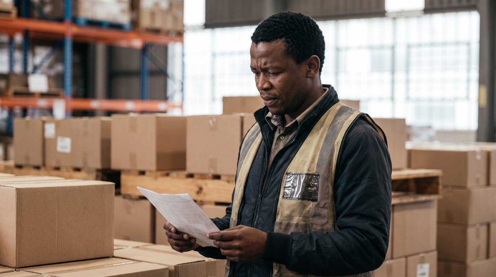 A South African business owner at work.