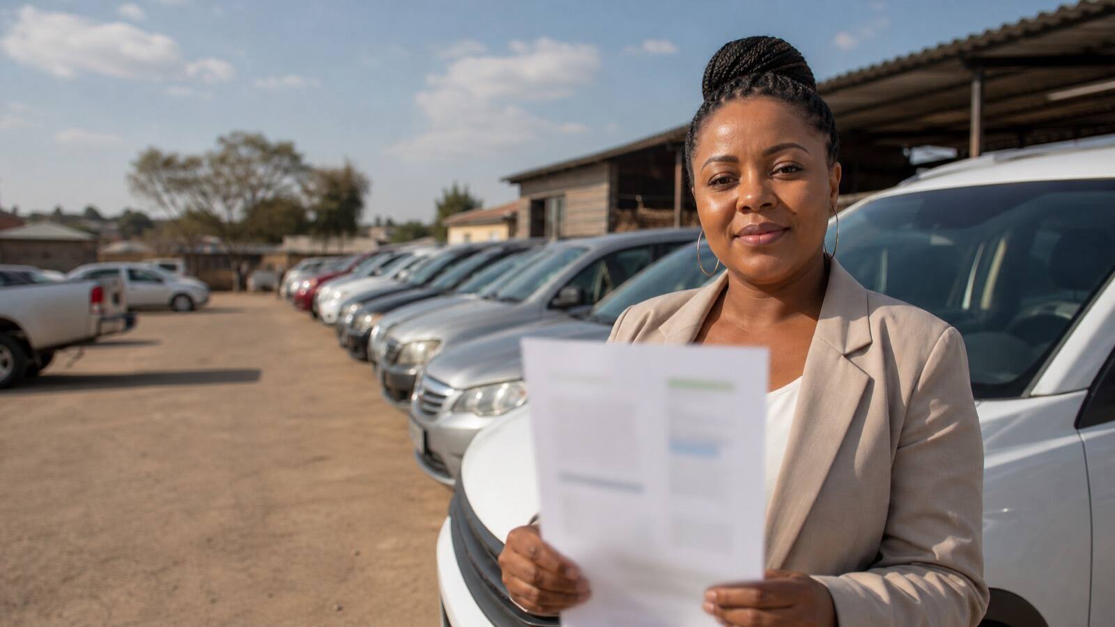 A South African business owner at work.