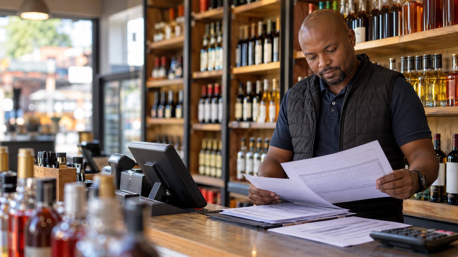 A South African business owner at work.