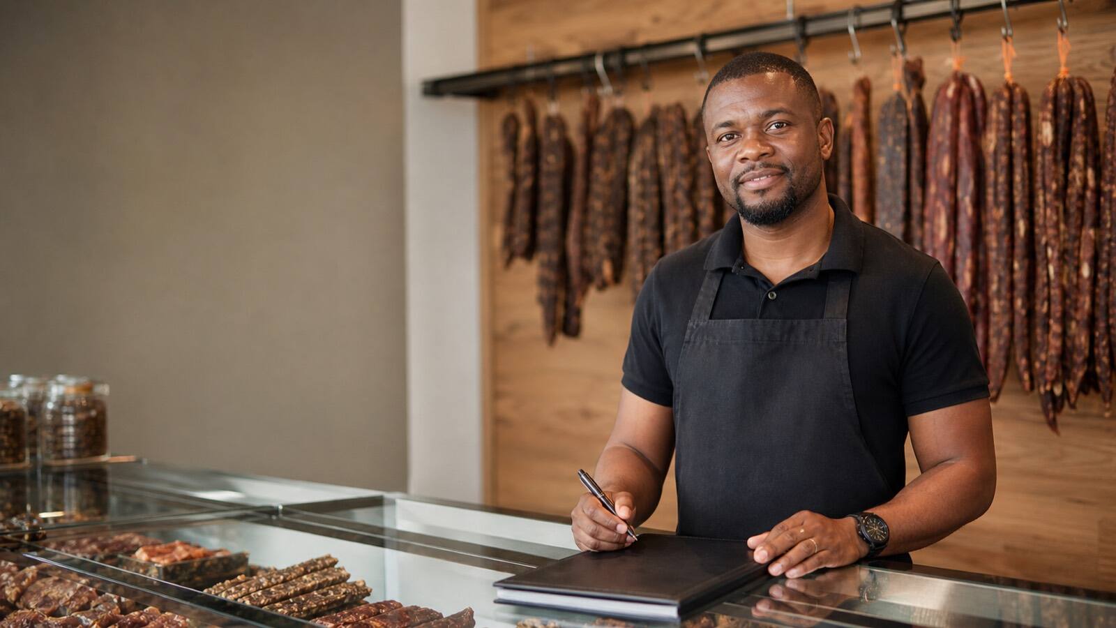 A South African business owner at work.