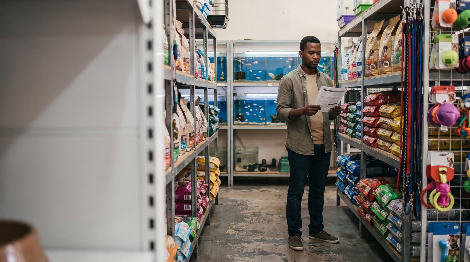 A South African business owner at work.