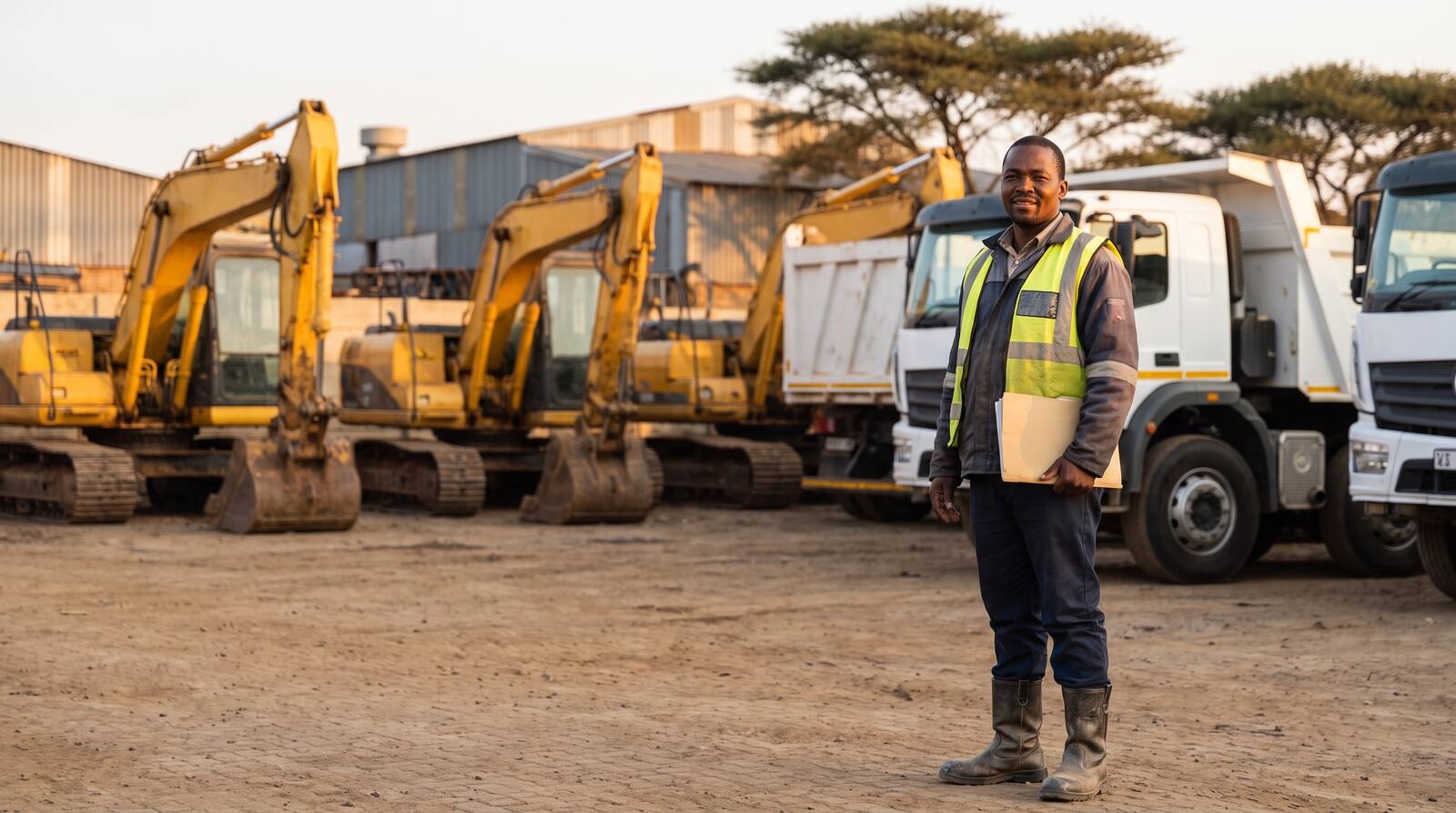 A South African business owner at work.