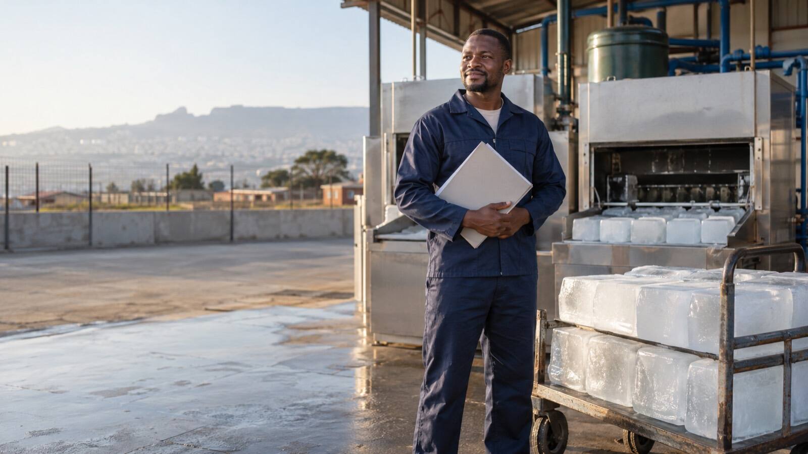 A South African business owner at work.