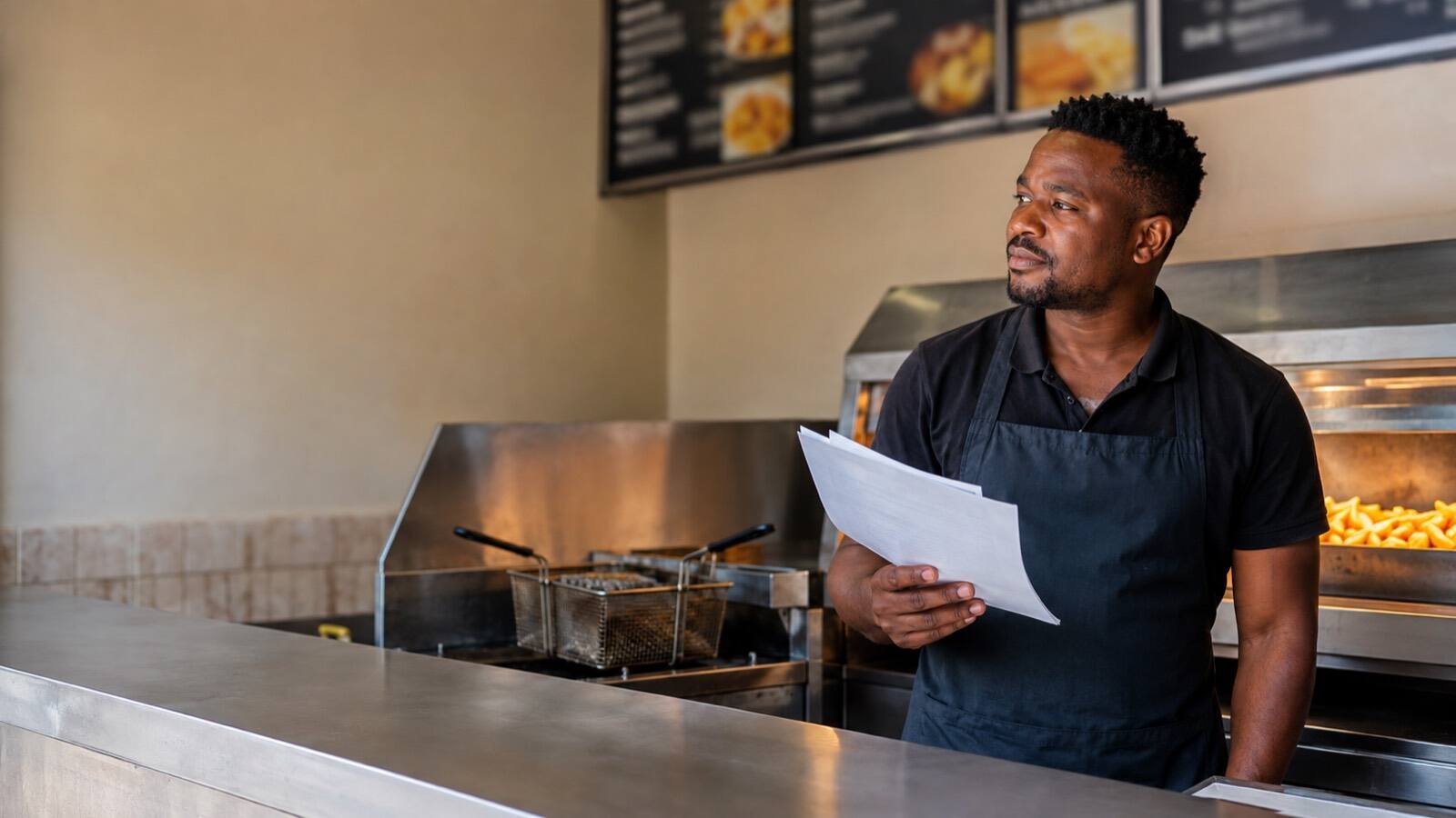 A South African business owner at work.