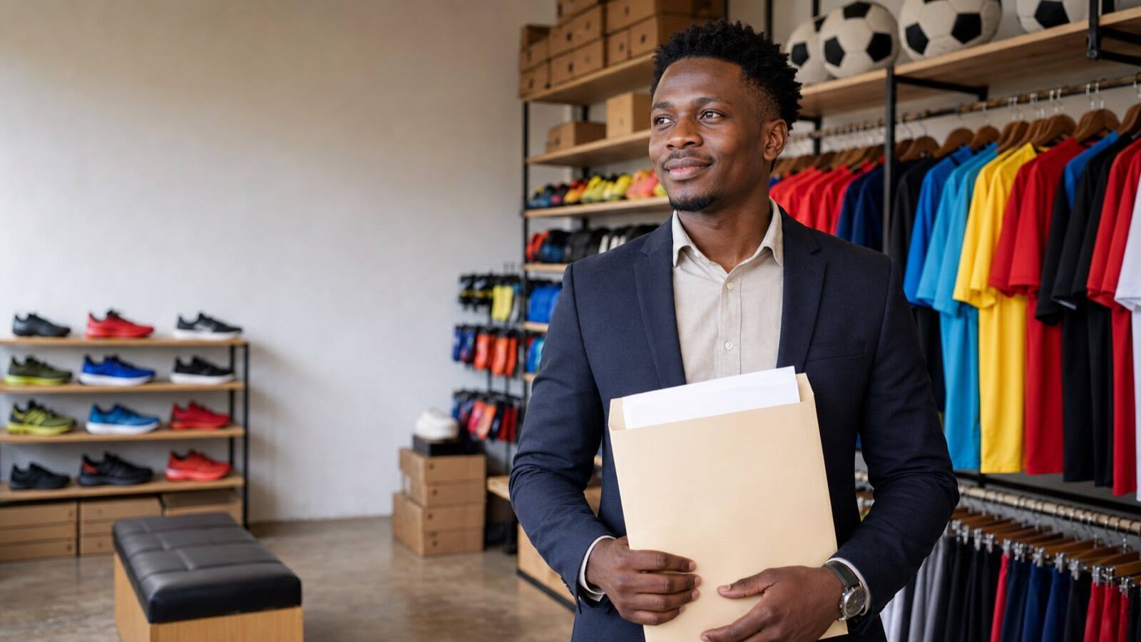 A South African business owner at work.