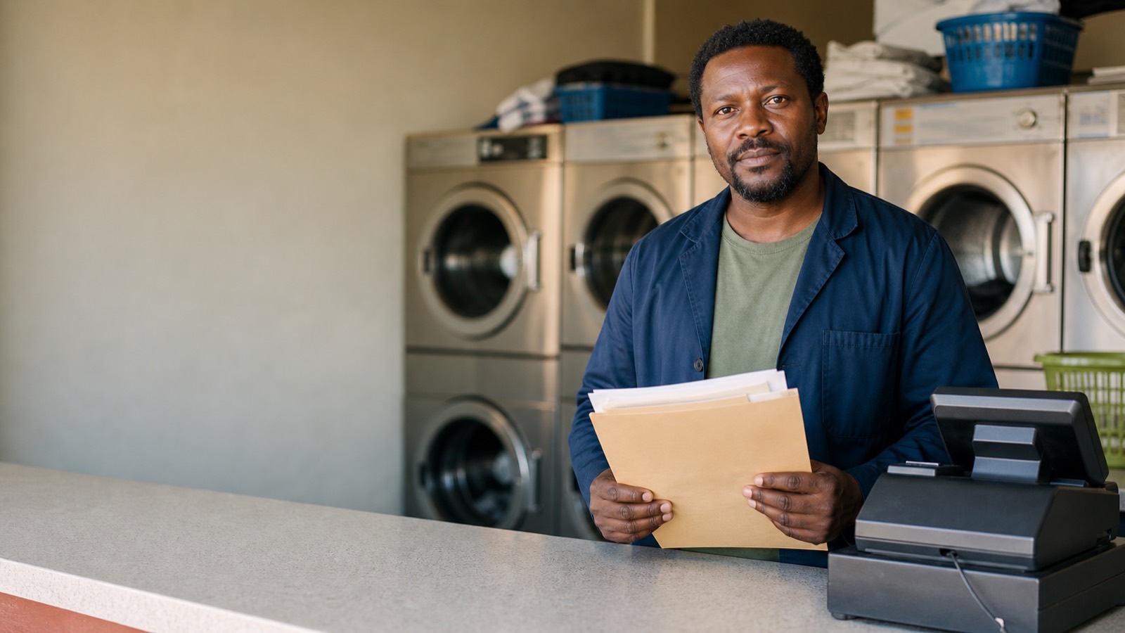 A South African business owner at work.