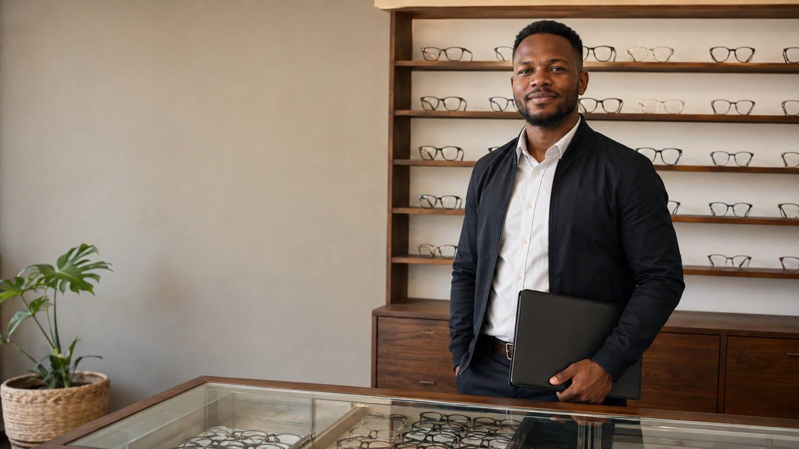 A South African business owner at work.