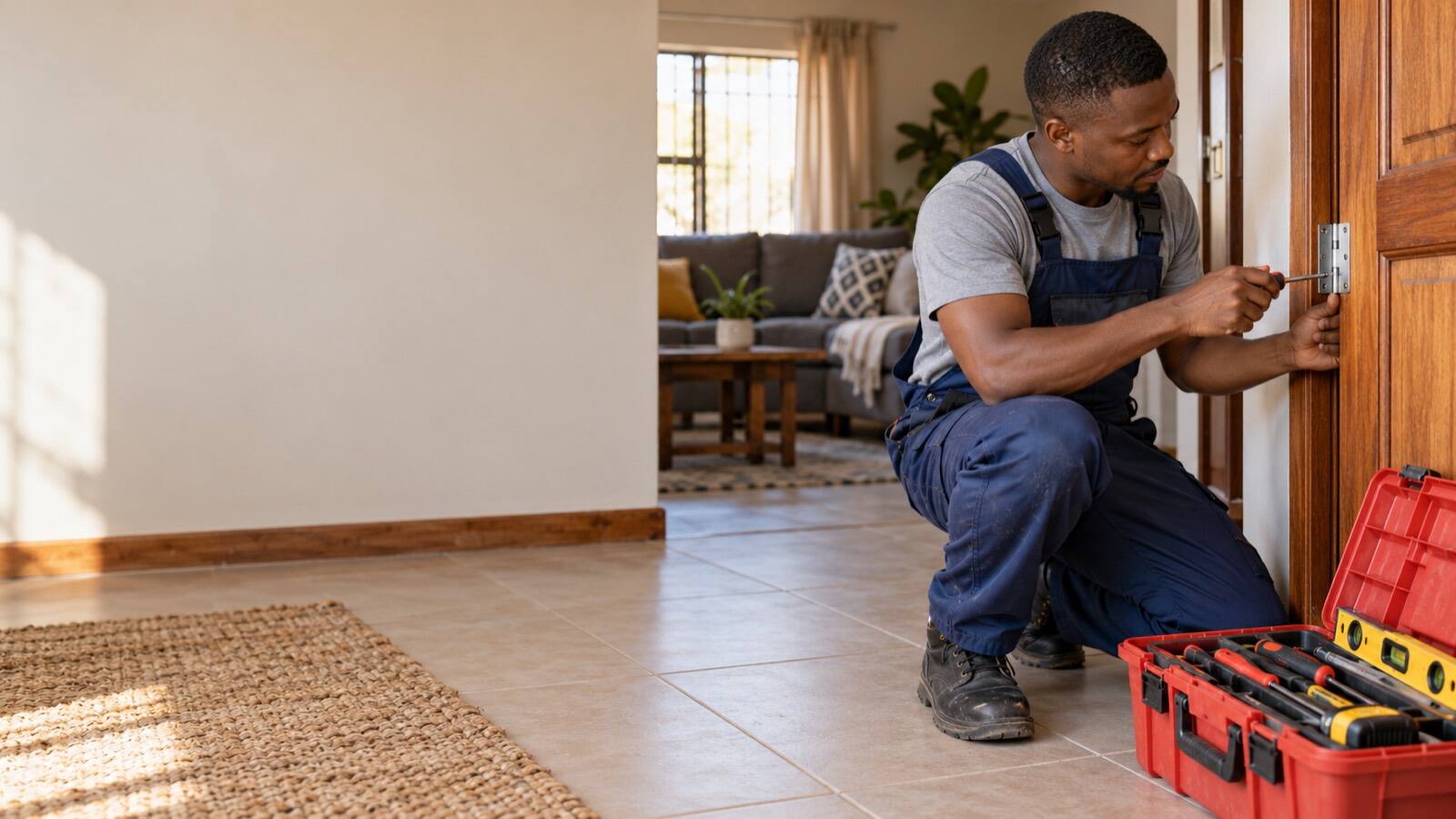 A South African business owner at work.