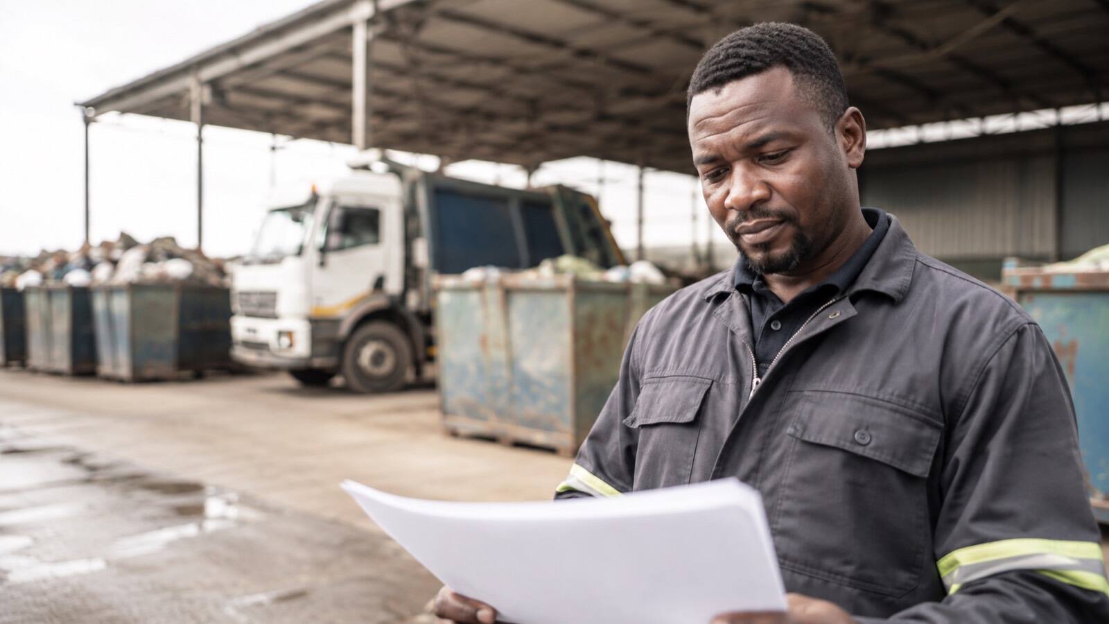 A South African business owner at work.