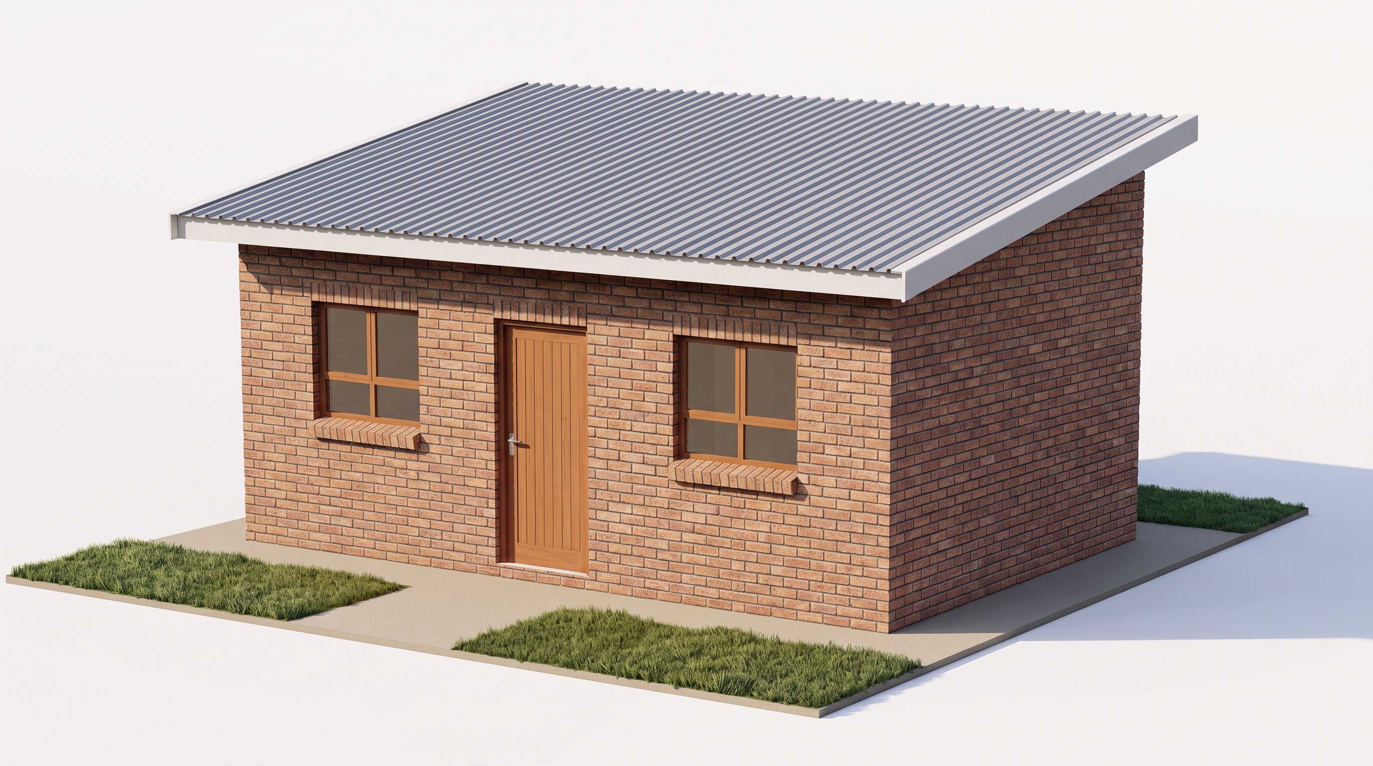 Indicative 3D render of the finished bachelor room