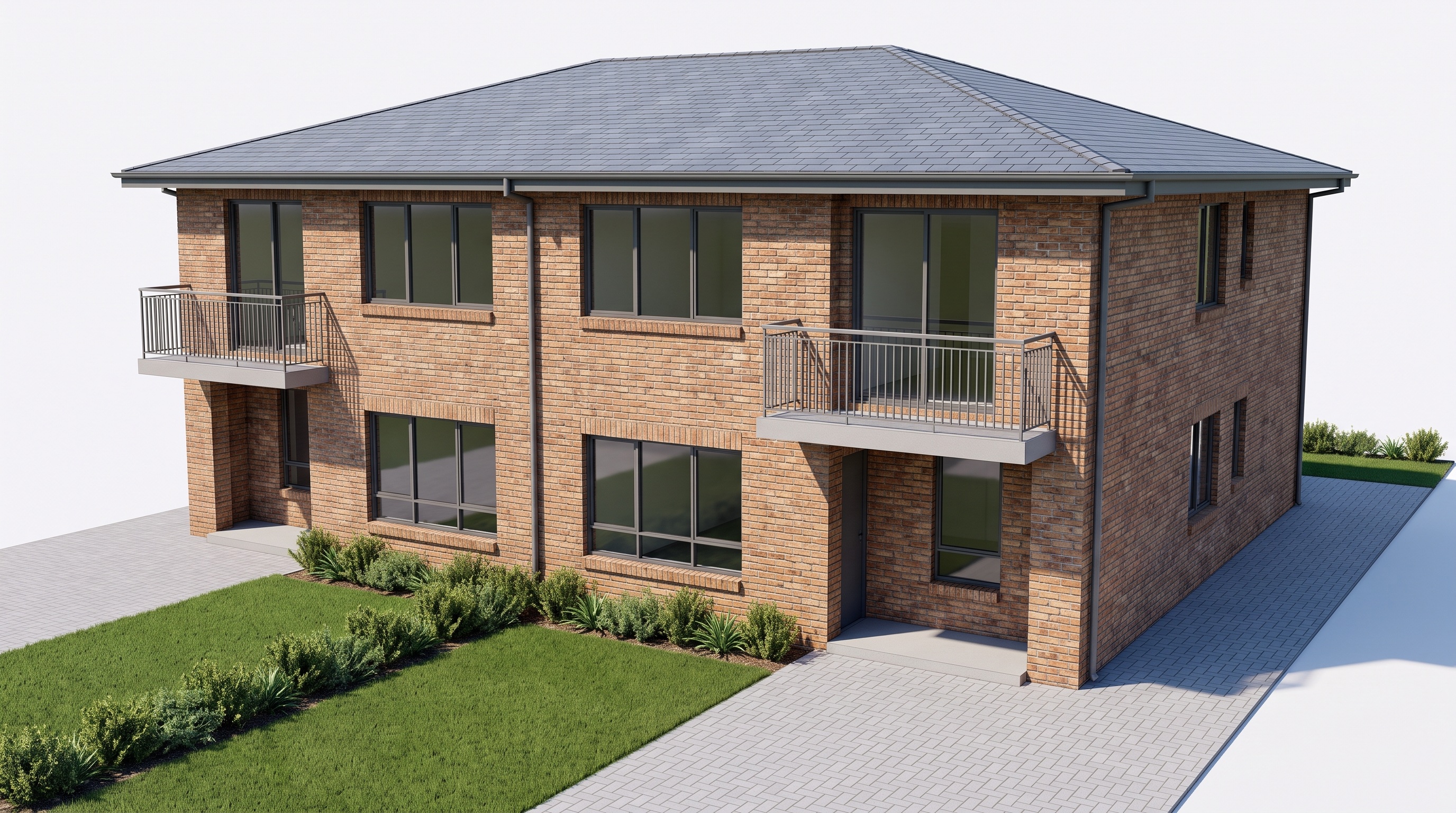 Indicative 3D render of the finished duplex