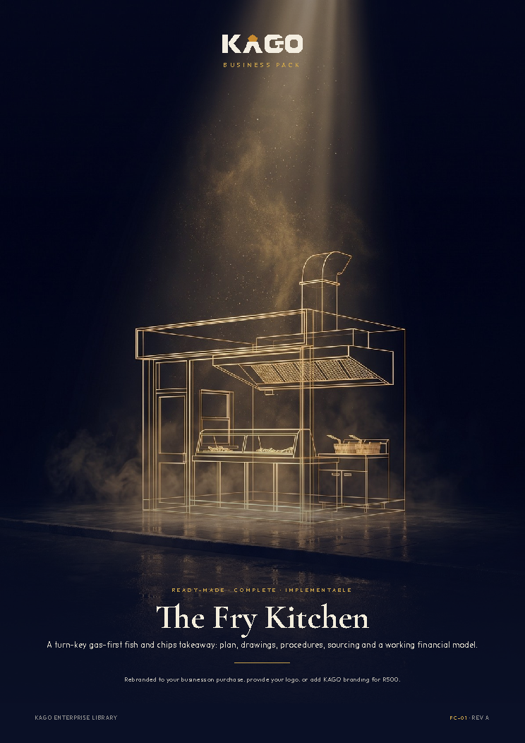 Fish and Chips business plan cover page, The Fry Kitchen