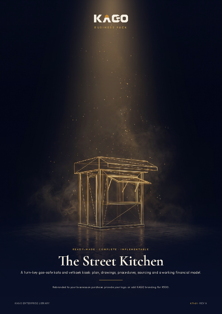 Kota Stand business plan cover page, The Street Kitchen